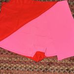 SheIn NWOT RED & PINK COLOR BLOCK OVERLAP SKORT Photo 1