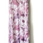 Lulus Lulu’s Sparkling Summer Purple Floral Lurex Maxi Dress Size Small Photo 2