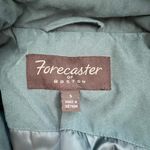 Forecaster of Boston Vintage Puffer Coat Jacket Removable Hood Full Zip Teal, S Green Photo 2