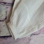 Evereve  ROAN + RYAN WHITE 100% SLUB COTTON BOHEMIAN PRAIRIE LAGENLOOK BLOUSE XS Photo 4