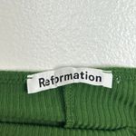 Reformation  Hilo Knit Dress in Palm Green Size Medium Photo 4