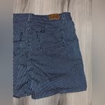Lee NEW Mid Rise Blue & White Striped Mid Rise Stretch Shorts Womens 12 Photo 8