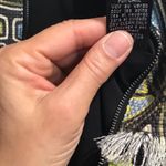 Nicole Miller Artelier Black Tribal Print Wool Blazer Sz. S Photo 5