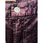 7 For All Mankind  Burgundy Velvet‎ Mid Rise Skinny Jean Pants Size 32 Photo 1