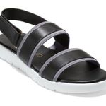 Cole Haan  Black Zerogrand Double Band Sandal - Size 11 Photo 0