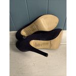 L.K.Bennett Plum Purple Glitter High Heel Open Toe Dressy Shoes Women’s Sz 37.5 Photo 8