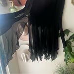 TADASHI COLLECTION 100% silk maxi skirt Women’s SIZE‎ 12 fairy witchy whimsigoth Black Photo 2