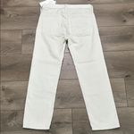 Vince  Union Slouch Cropped Corduroy Button Fly Straight Leg Pants Cream Size 0 Photo 4