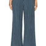 We Wore What Wide Leg Pants in Navy & Cream Small New Womens Wide Leg Photo 2