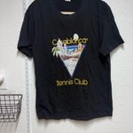 Casablanca Tennis Club Black T Photo 0