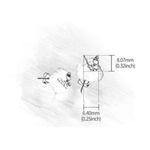 Artisan 925 Silver  Handmade Natural Aquamarine Butterfly - The Azure Earrings Photo 4