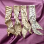 4 Piece Satin Style‎ Khaki Tan Floral Selection Twillies Photo 0