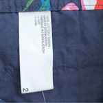 Joe Fresh NWT  Navy 100% Cotton Shorts with Tropical Floral Print Photo 5