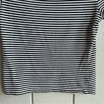 Kate Spade  Saturday Boat Neck Striped Short Sleeve T Shirt Black White Size M Photo 6