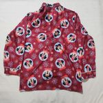 Disney Mickey mouse and Minnie Christmas Pajamas set women's small Red Photo 1