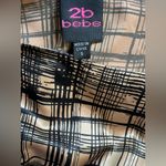Bebe  Black and Tan Plaid Mini Dress Photo 4