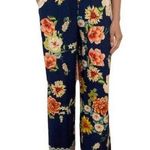 Johnny Was NWOT  Floral Border Side Split Leg Pants Size S Photo 0