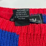 Vintage Lumy Handknit Peruvian Christmas Candy Sweets Cotton Sweater womens M Multiple Size M Photo 7