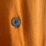 BODEN | Pumpkin Orange Cotton Puff sleeve Short Sleeve Cardigan Sweater | Size 6 Photo 4