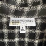 Waverly Grey Black Gray Plaid Button Down Long Bell Sleeve Blouse Women S Casual Photo 2