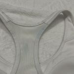 Adidas Sports Bra XS Training Top White Aero Medium Support Blue Transfer Alert Photo 8