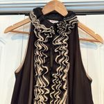 Robert Rodriguez Neiman Marcus  For Target Black Ruffle Neckline Tank Size Medium Photo 2