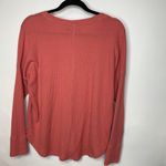 Abercrombie & Fitch  Coral Ribbed Button Front Jersey Shirt Sz Small Photo 1