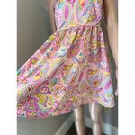 Day + Moon COLORFUL PAISLEY Baby Doll SUMMER SPRING ROMANTIC Dress SZ LARGE #49 Pink Photo 5