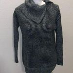 Leo & Nicole  colorful ribbed knit zip cowl neck sweater Photo 0