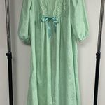 Vintage Green Robe Nightgown Dress Size M Size M Photo 0