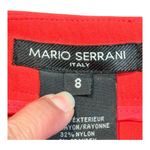 Mario Serrani Orange Stretch Ponte Mini Skirt A-Line Women Size 8 New NWT Photo 4
