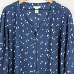 Catherine Top Women's 3X Blue White Sailboat Print Roll Photo 1