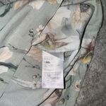 H&M Green Beige Floral Peony Print Dress Size 2 NWOT Photo 3