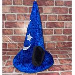 Disney Used Parks Mickey Mouse Blue Fantasia Sorcerer's Wizard Adult Hat w Ears Photo 1