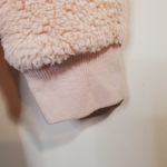 Gypsies & Moondust  Fluffy Long Sleeve Pink Sweater Quarter Zip Collar Large Photo 3