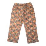 Liz Claiborne Audra Crop Pant Women's 10 Orange Navy Tan Classic Fit Pockets Photo 1