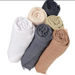 NEW! MANSHU Shawl and Wrap, Long Scarf, Big Head Scarf 6 PCS Women’s Soft Tan Photo 2