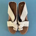 Gentle Souls by Kenneth Cole Inna Snake Print Nude Comfort Wedge Sandals Photo 6