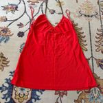 Banana Republic Y2K Red V-Neck Chain Halter Tank Blouse Small Sexy Photo 3