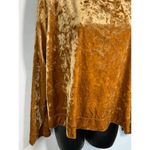 Ava & Viv  Crushed Gold Velvet Blouse Photo 3