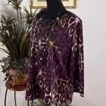 Multiples  Women Top PXL 3/4 Sleeve Pullover Boho Tropical Vacation Resort Y2K Photo 5