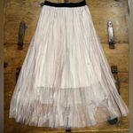 Woman’s Sadie & Love Blush Pink Pearl Tulle Midi Skirt – Size Small Black Photo 2