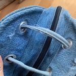 Vintage Retro Disney Mickey Mouse Denim Mini Backpack Handmade Blue Photo 5