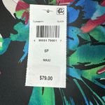 Connected Apparel Connected Petite Dark Floral Tropical Cold-Shoulder Maxi Dress Size 6 Petite Photo 4