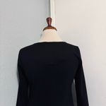 Nicole Miller Women Black Casual & Formal 3/4 Sleeve Round Neck Dress Size S Photo 7