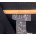 Lafayette 148 New York Black Draped Dress 12 Elegant Career Quiet Luxury Formal Photo 6