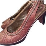 Bella Vita  Peep Toe Sling Back Brown Leather Heels size 8 Narrow Photo 4