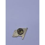 Vintage Small American Flag USA Patriotic‎ Gold Toned Metal Hat Lapel Pin Photo 1