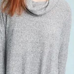 Anthropologie  Maeve Malone Jumper Women's Small Gray Brushed Cowl Neck NWT Photo 0