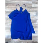 Amanda Uprichard  Royal Blue Racerback Ruffle Dress Size S Photo 1